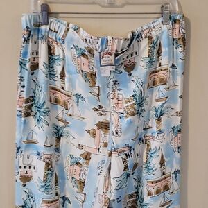 Cute Rum runner casual pants 👖  💯%silk